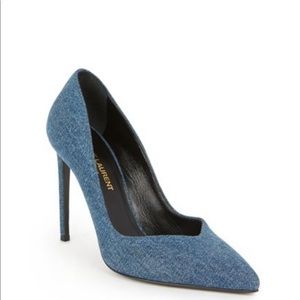 Saint Laurent denim pumps